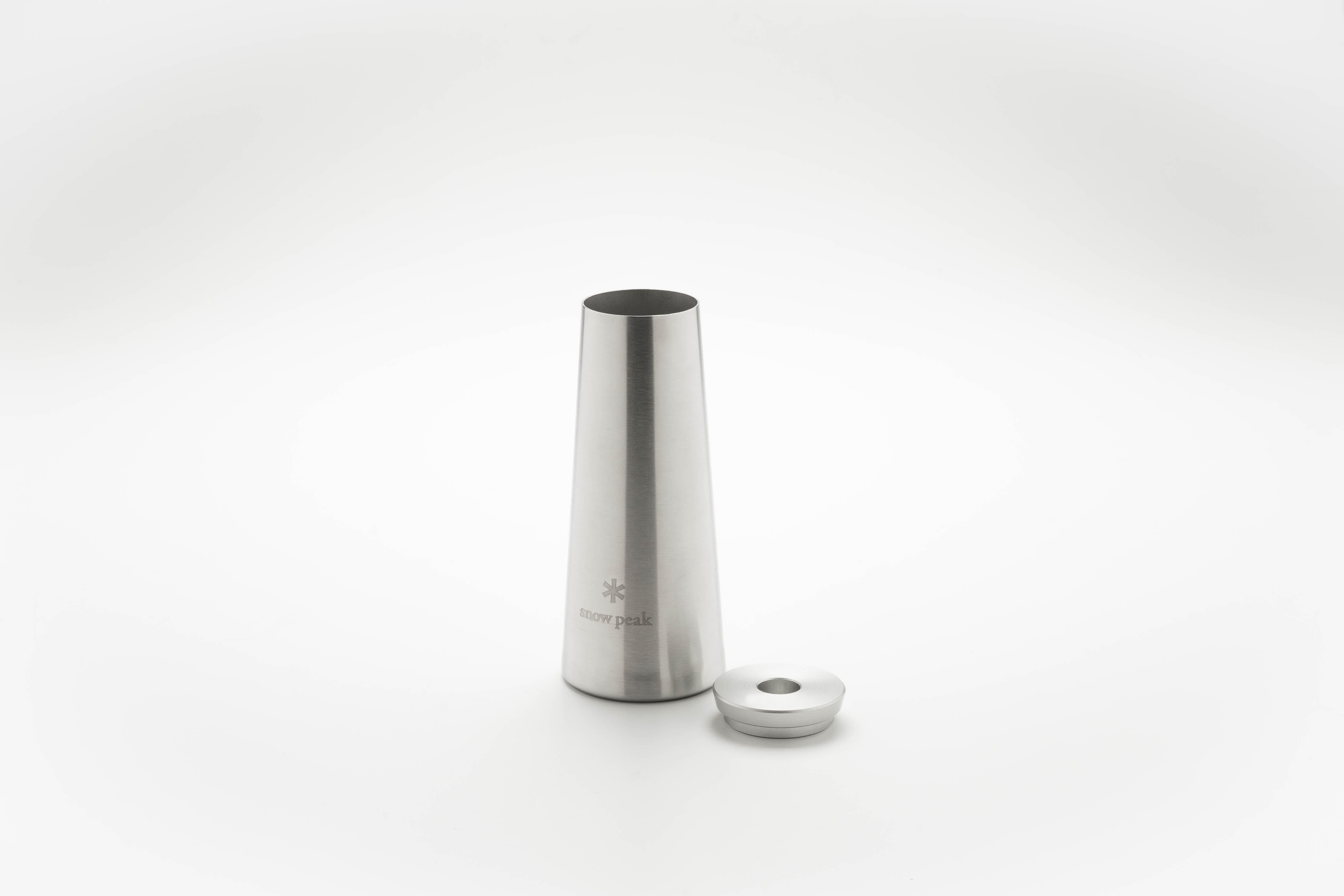 This stainless steel flower vase.