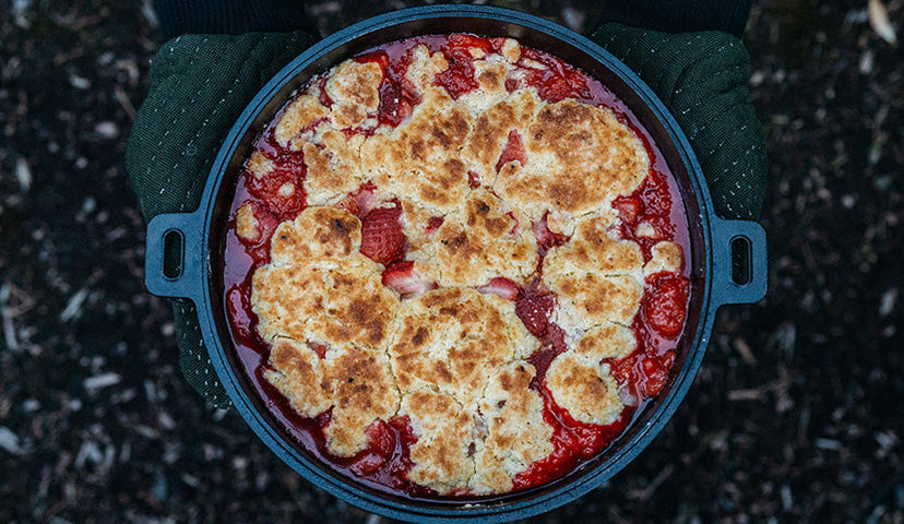 Strawberry Buttermilk Biscuit Cobbler