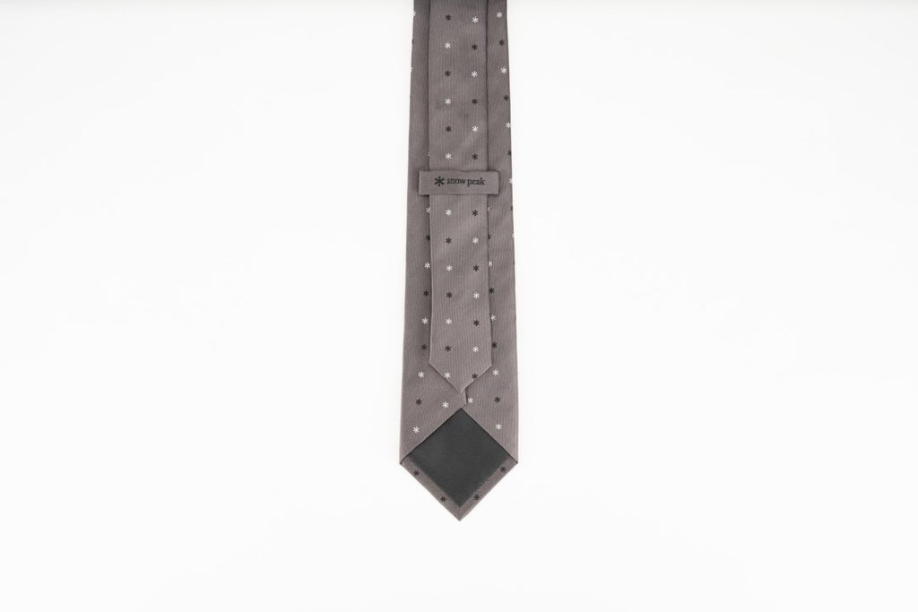 Snow Peak Asterisk Tie Grey