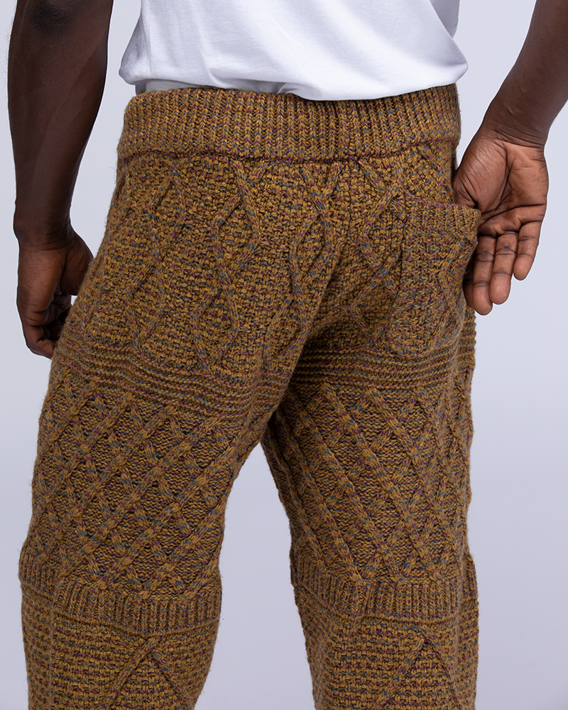 Alpaca Mixed Knit Pants