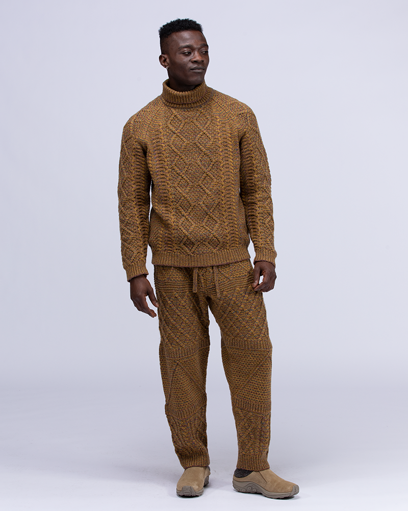 Alpaca Mixed Knit Pants