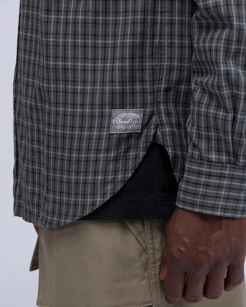 Cotton Check Button Down Shirt