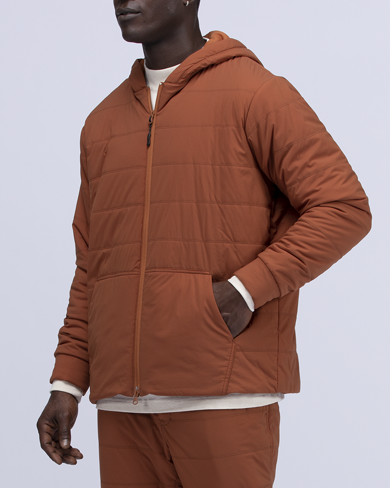 Flexible Insulated Zip Up Hoodie