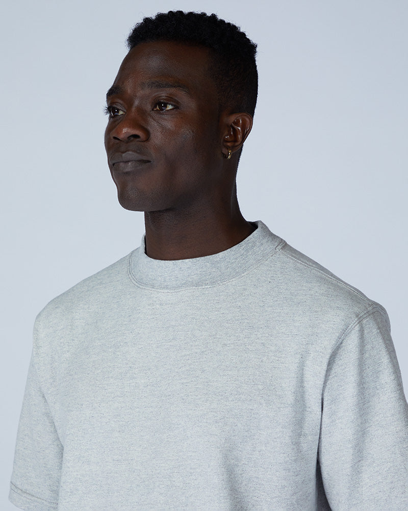 Recycled Cotton Heavy Mockneck T-Shirt